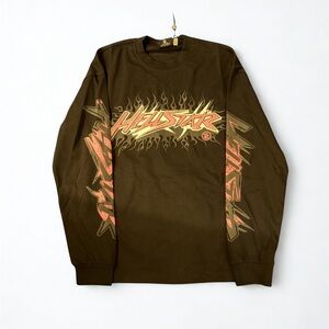 Black and pink Long Sleeve Graphic Tee